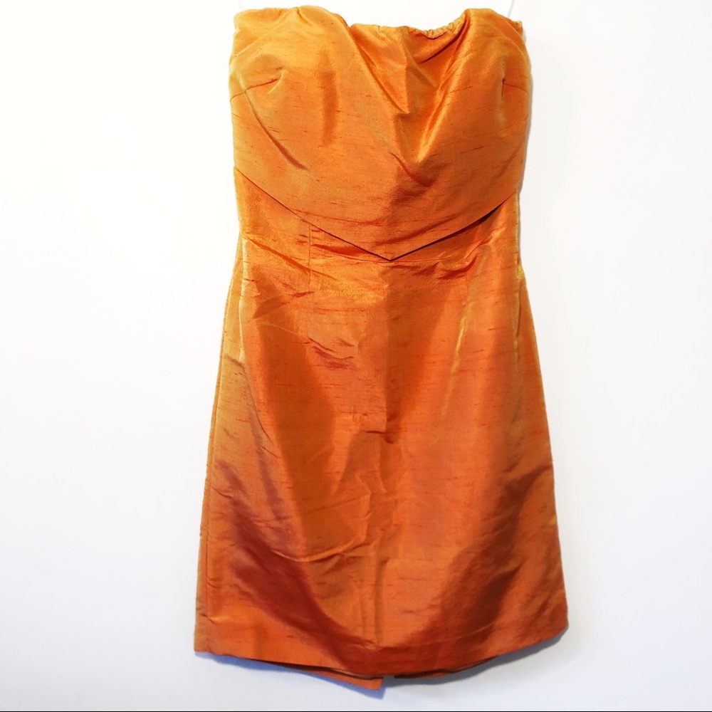 Hugo Buscati Strapless Silk Dress